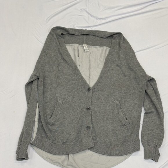 Lululemon Button-Up Cardigan – Heather Grey – Size 8 - Picture 1 of 2